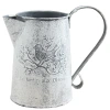 zakka pastoral iron bucket ornaments, retro aged white large iron art flower arrangement buckets, flower shop dried flower buckets, flower vases Item Picture